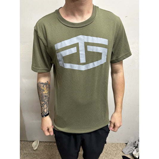 Men’s Short Sleeve Small Olive Green Tapout Shirt