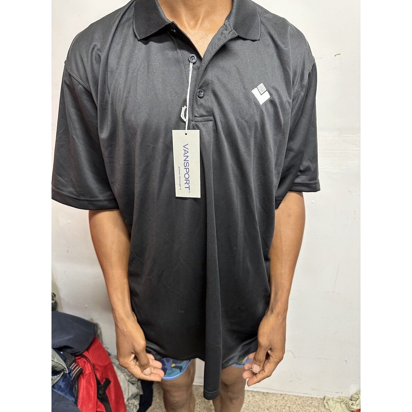 Men’s Vansport Xl Black Polo Shirt