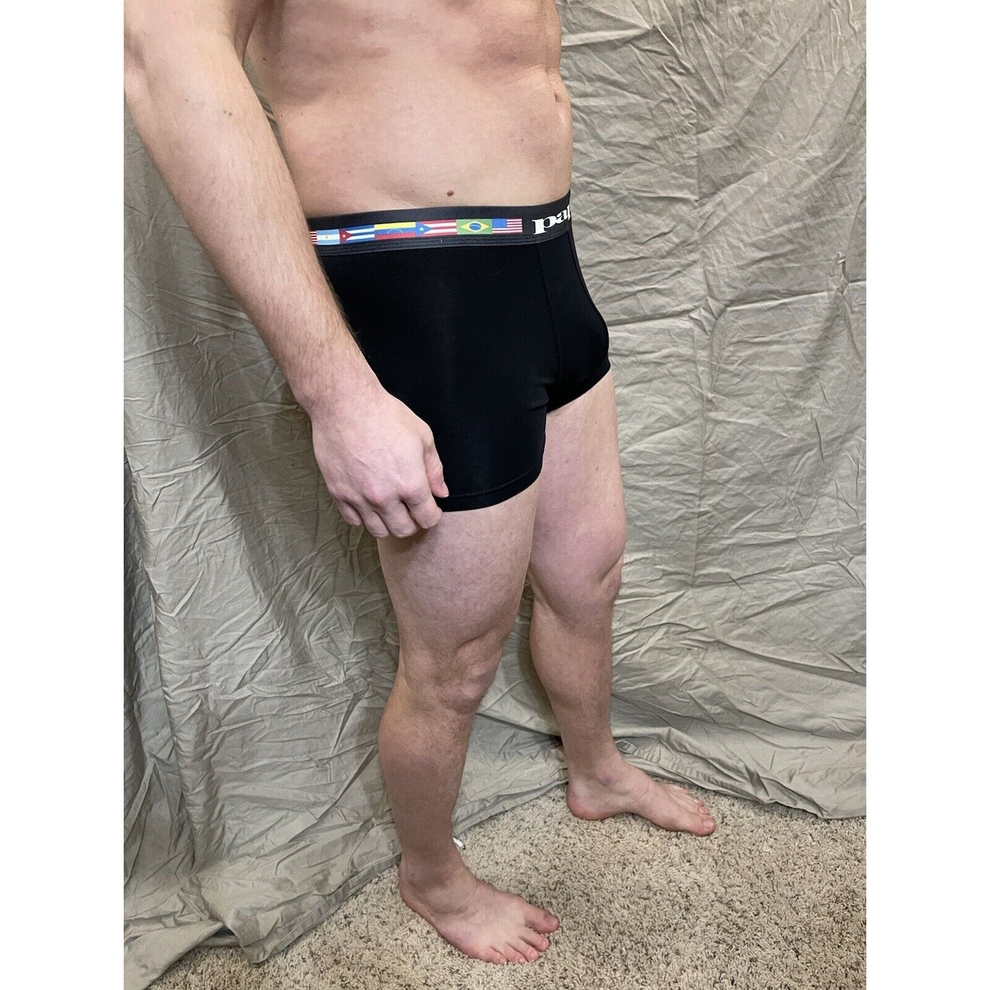 men's papi black international band boxer briefs medium New And Never Worn