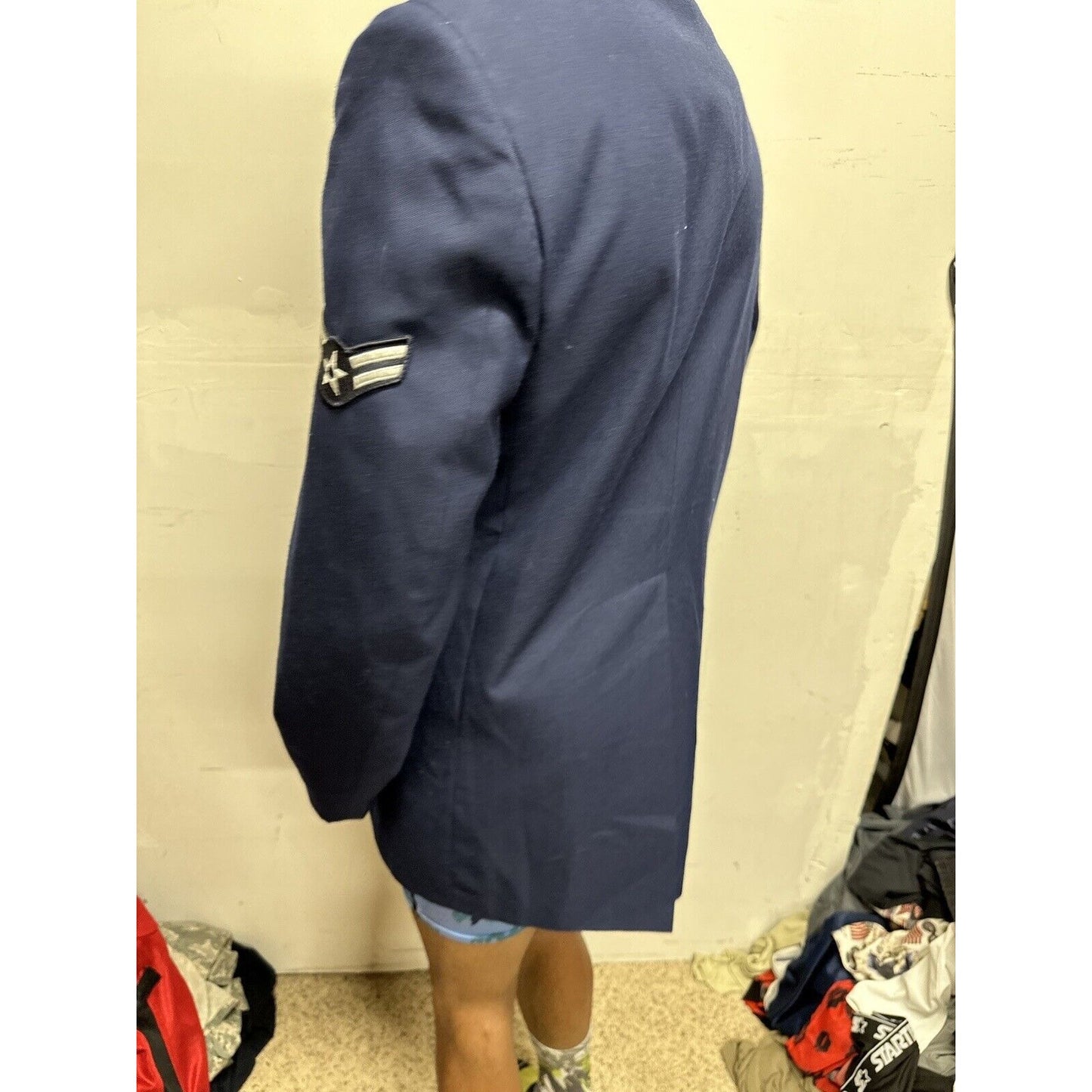 Men’s Air Force 40XL USAF Air Force Service Dress Coat Blue Enlisted Dscp