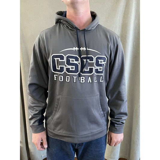 Sport Tek Men’s Large Hoodie Gray CSCS Football