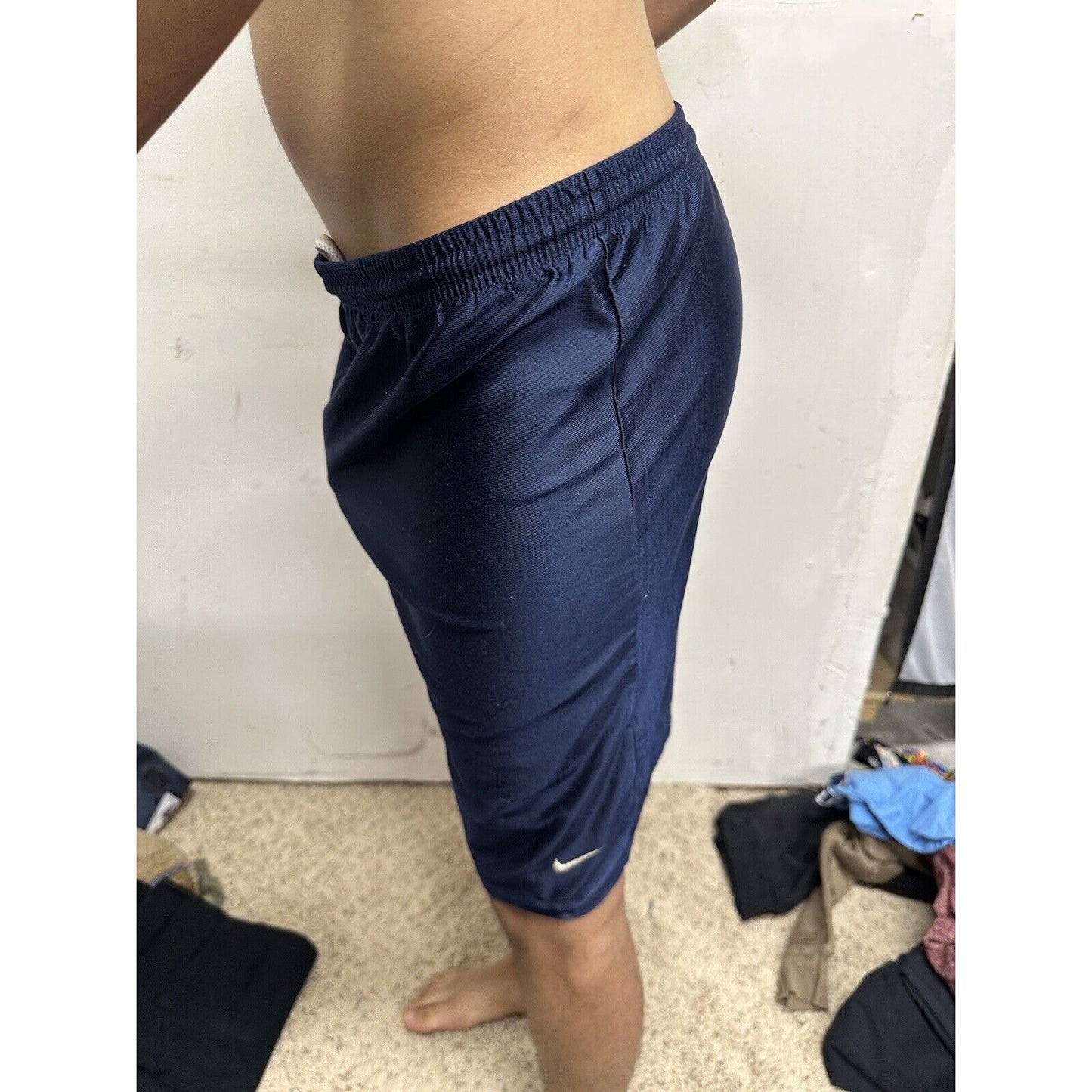 Men’s Dark Blue Nike Medium Athletic Shorts No Pockets