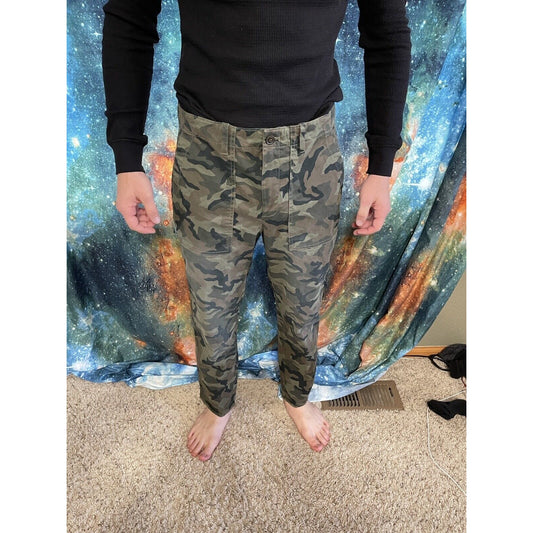 Gap Camouflage (green/brown/tan) Girlfriend Chino Size 10