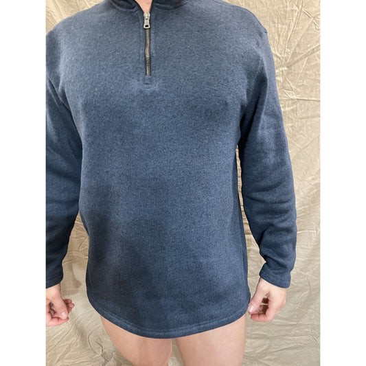 Men's Arrow XL blue quarter zip pullover sweater