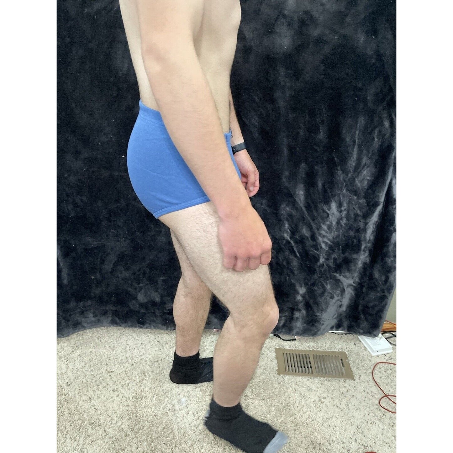 Men’s Hanes Comfortsoft Blue Briefs Medium