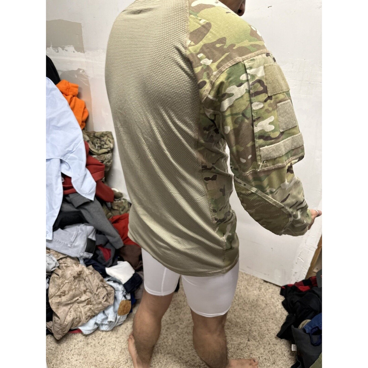 Men’s Army Combat Shirt Flame Resistant Size Small Ocp Pattern