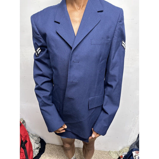 Men’s Air Force 40XL USAF Air Force Service Dress Coat Blue Enlisted Dscp