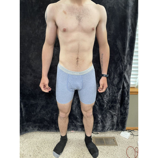 Men’s Light Blue Hanes Comfort Flex Small Boxer Briefs New