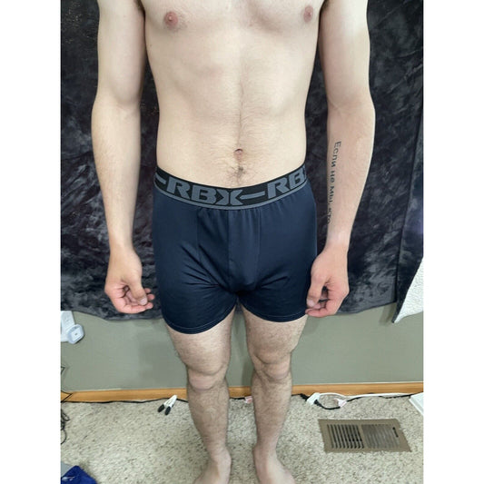 Men’s Large RBX Active Dark Blue Compression Shorts New