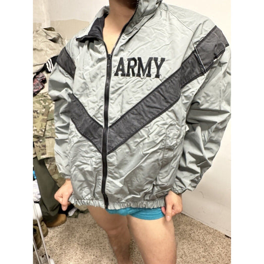 Men’s Army Pt Gray Jacket Small Long Uniform Top