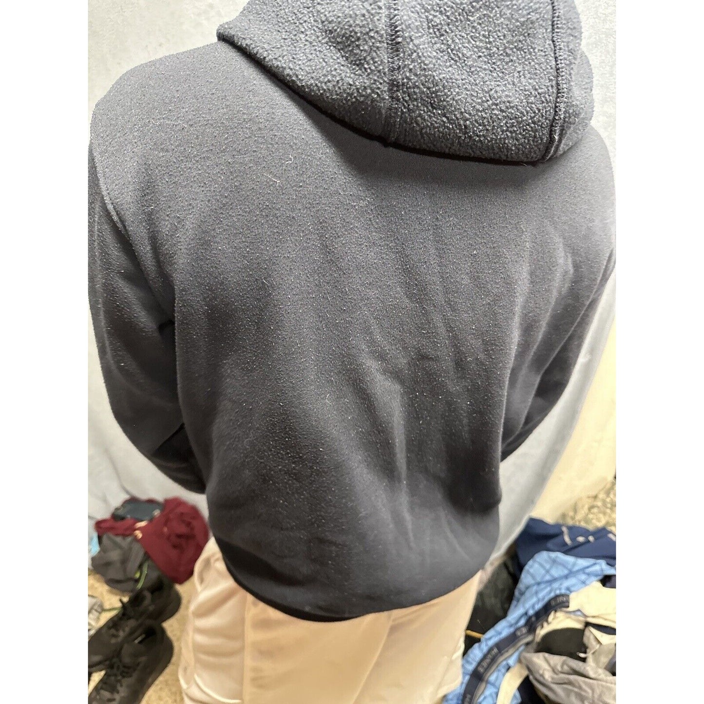 Men’s Dark Blue Full Zip Hoodie Las Vegas Medium DC Classic Polyester