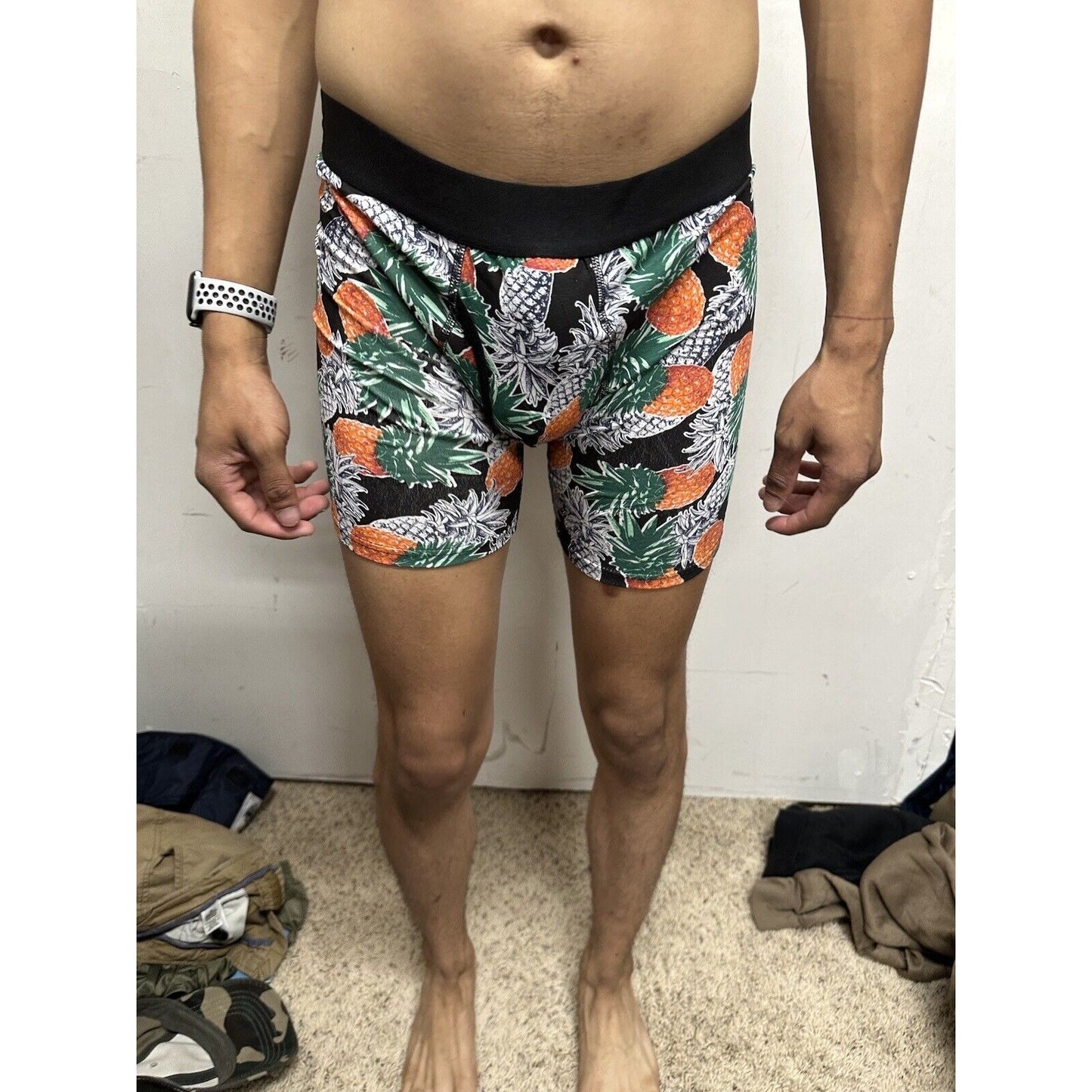 Men’s Pineapple Medium Multicolor 5% Spandex Boxer Briefs