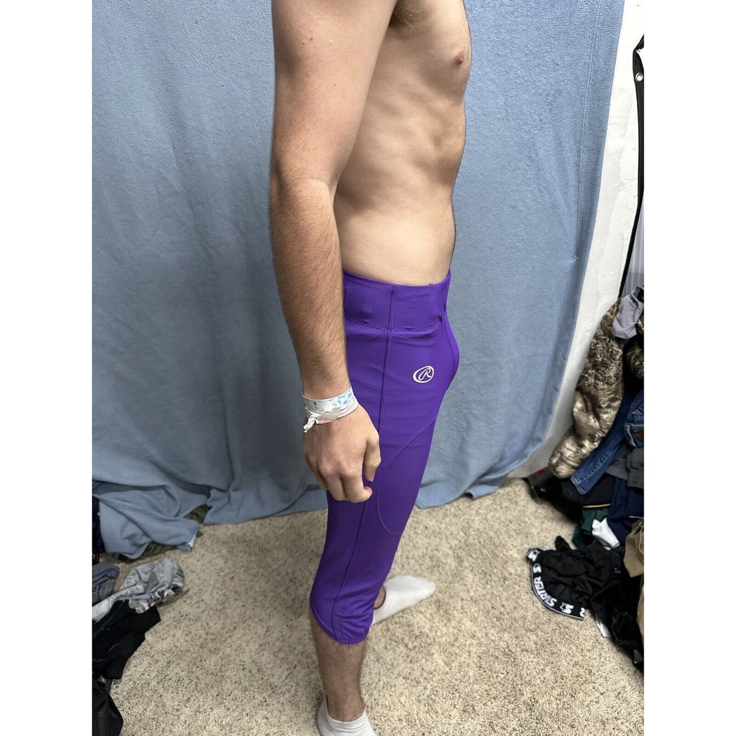 Men’s Rawlings Football Pants Medium Purple