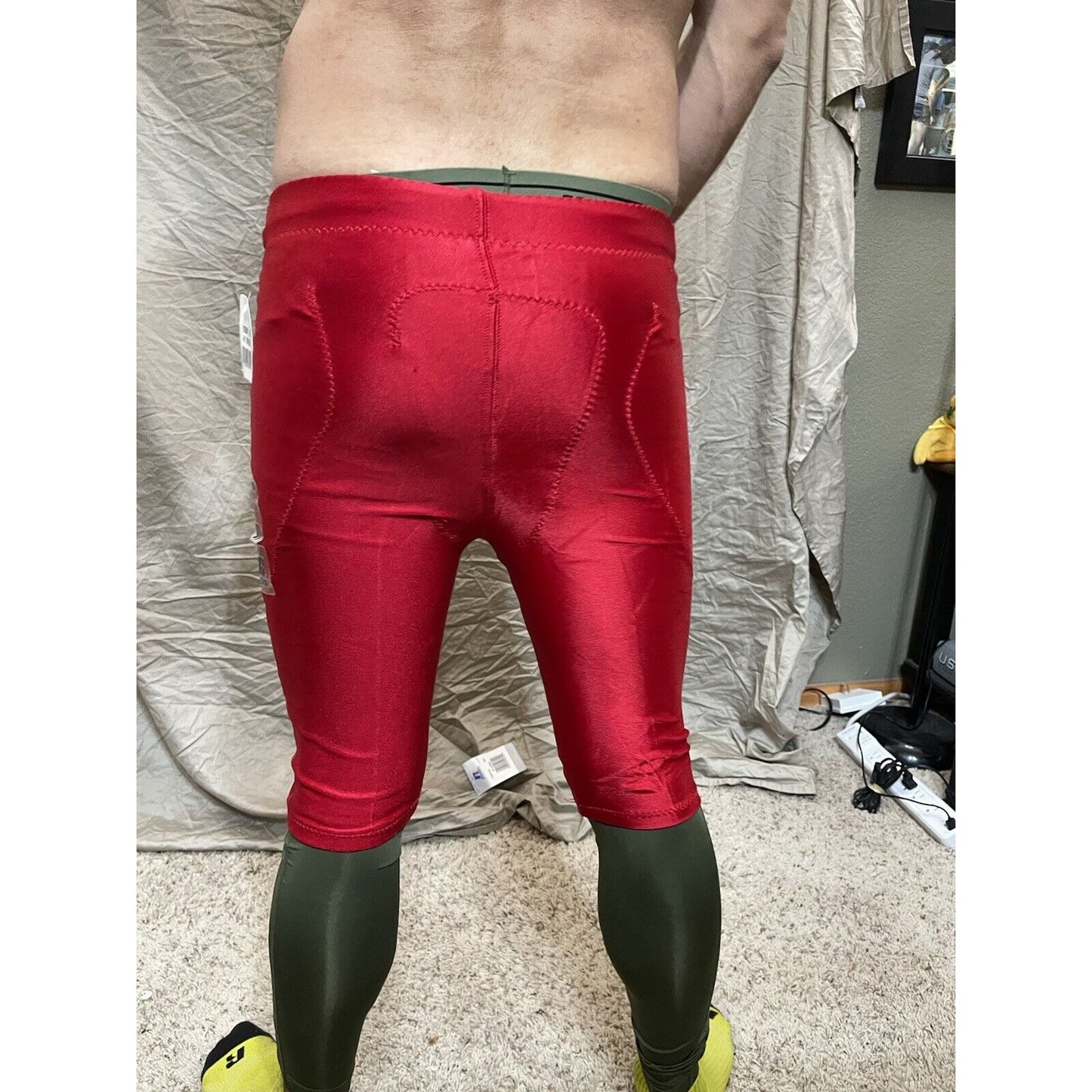 Men's True Red Russell Athletic Small Football Pants