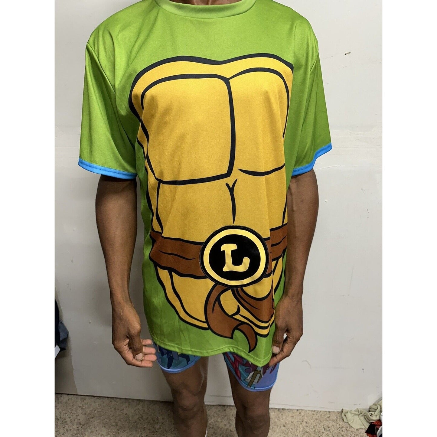 Nickelodeon Teenage Mutant Ninja Turtles Mens L/XL Costume Shirt - Leonardo