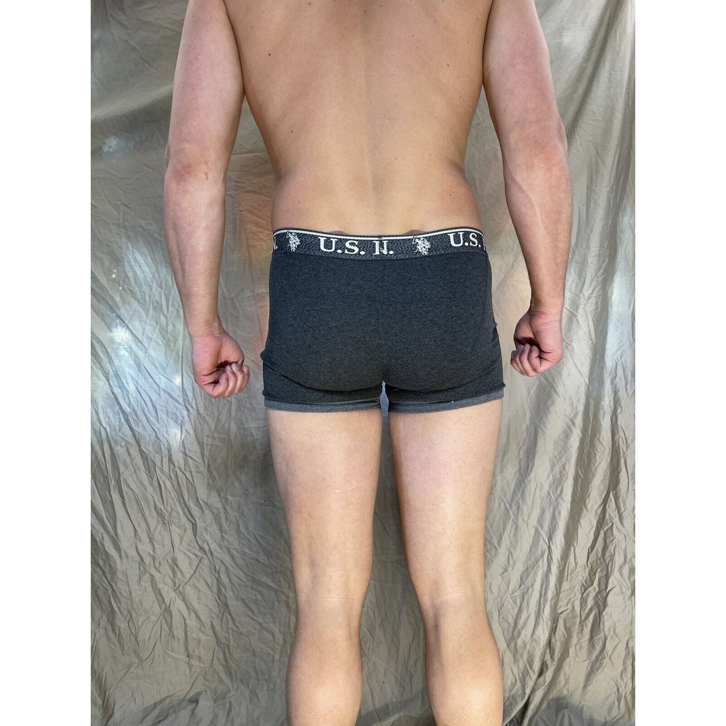 men's u.s. polo assn small Dark gray boxer briefs