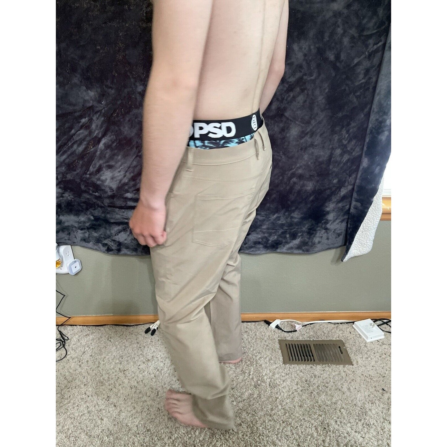 Men’s Khaki 34x30 Pro Tour Slacks / Athletic Pants