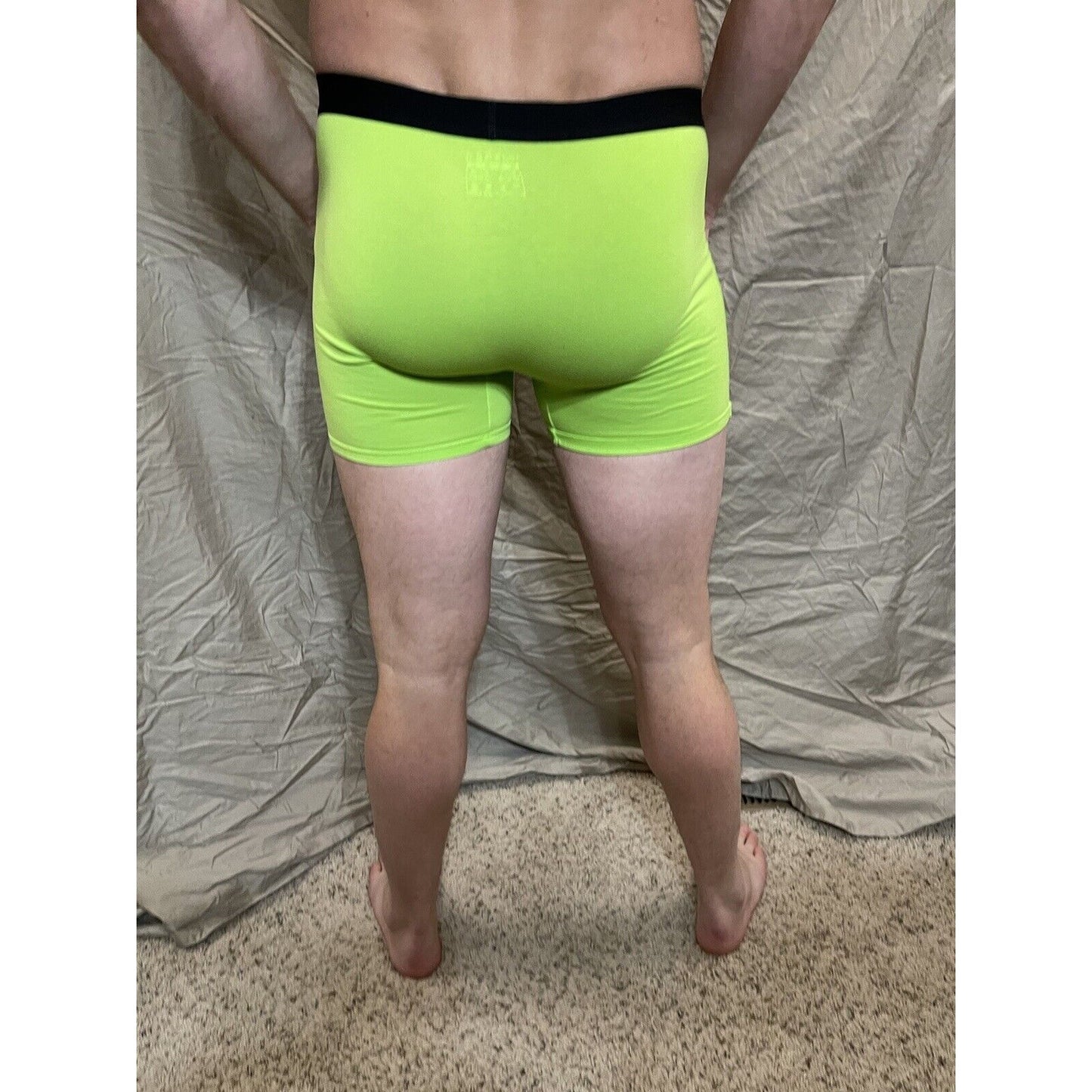 men's neon green inersy weekly medium boxer briefs