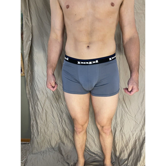 men's papi gray small trunk style boxer brief
