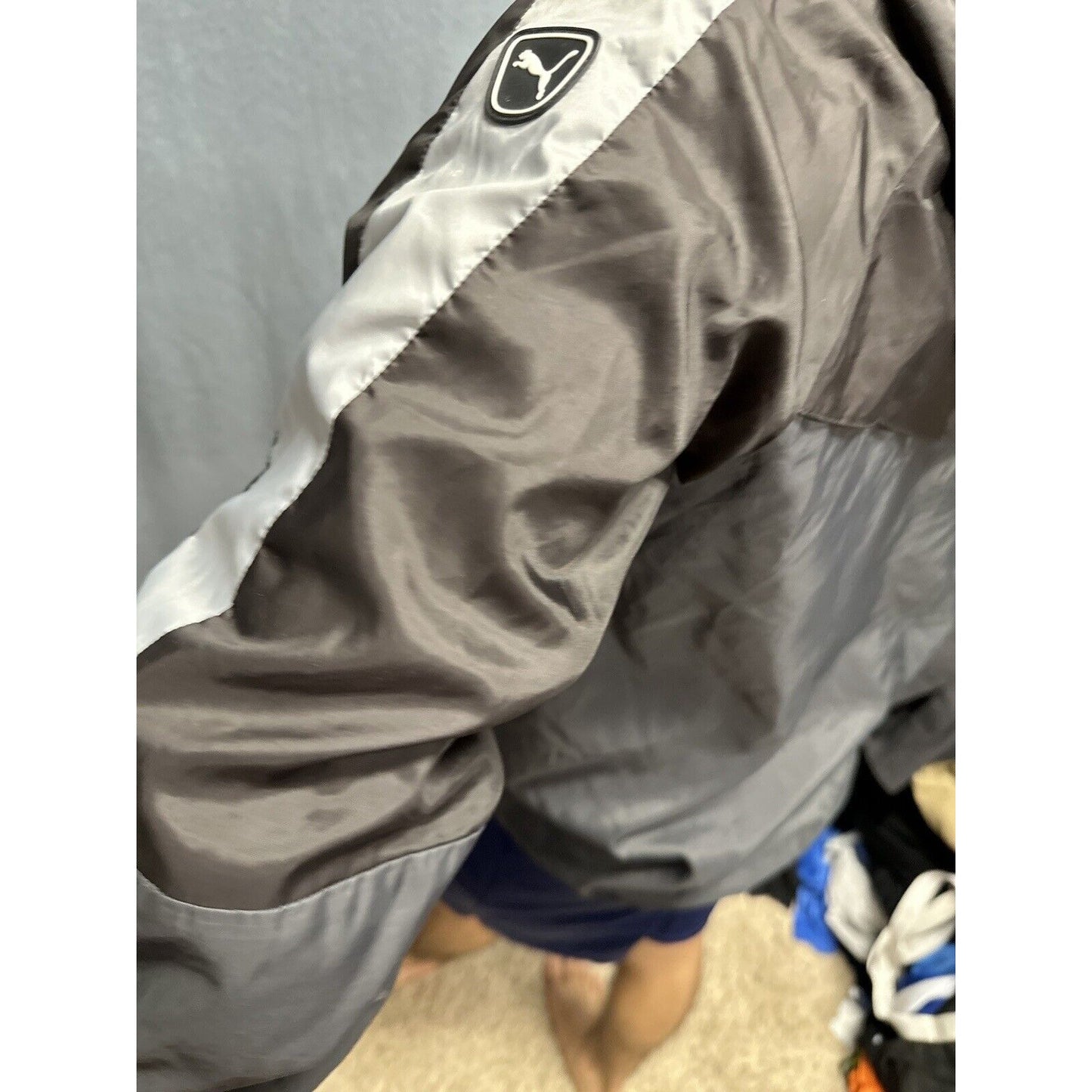 Men’s Small Puma Gray Full Zip Hoodie Small