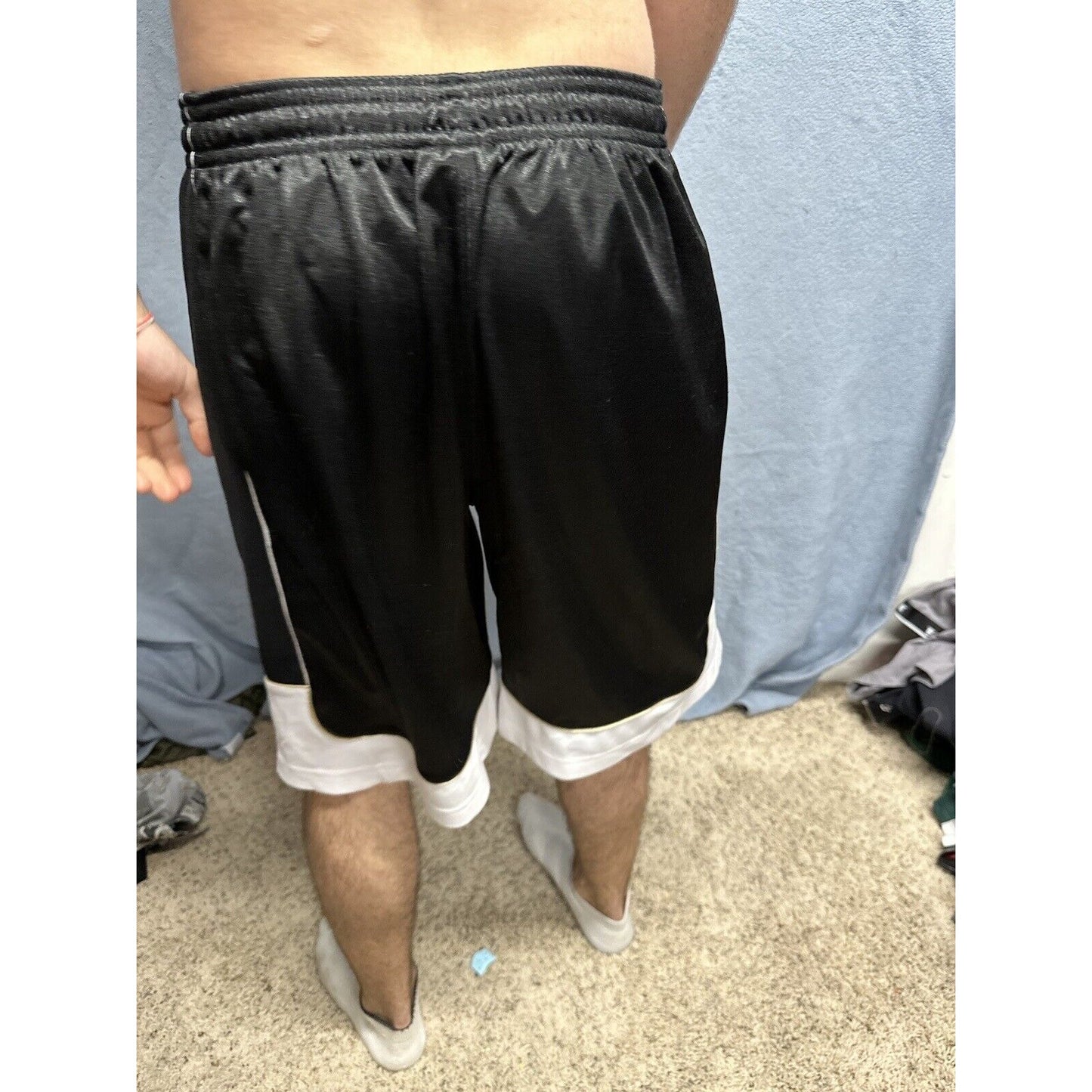 Men’s XL AND1 Black And White Athletic Shorts With Pockets