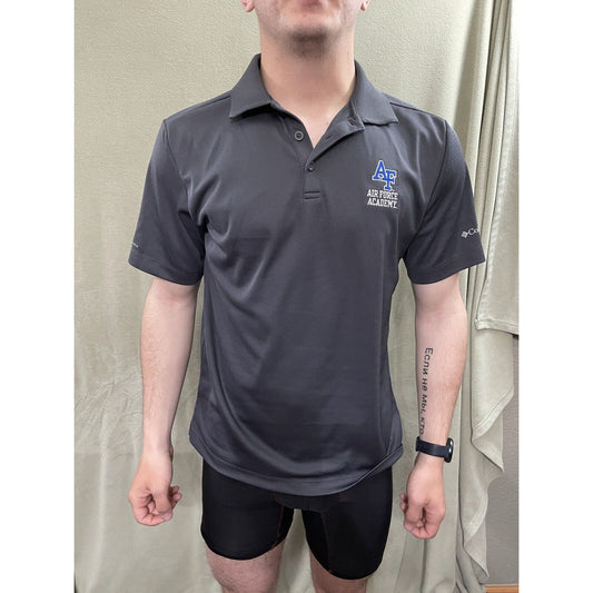 Men’s Columbia Golf Polo Medium Air Force Academy Embroidered