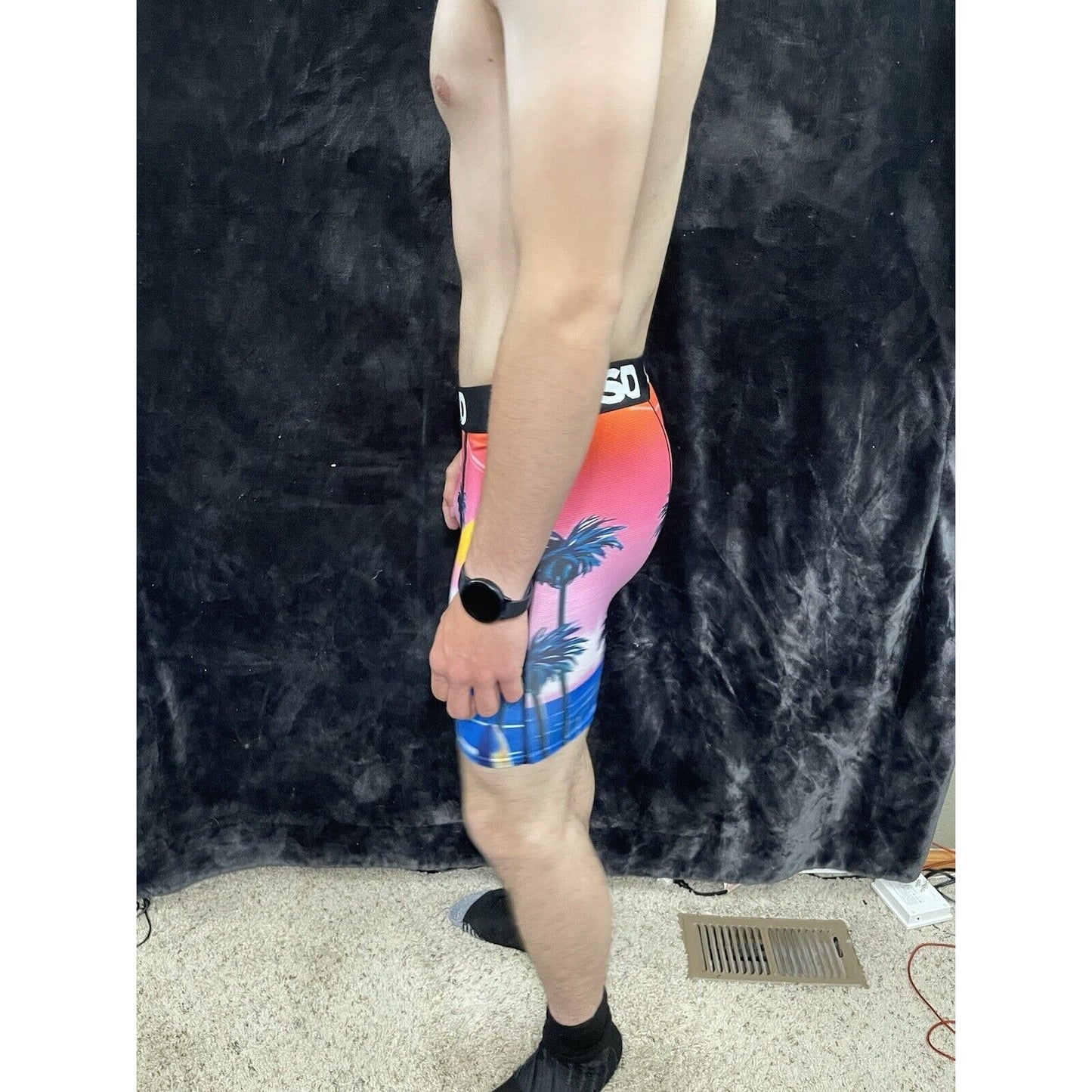 Men’s PSD Medium Boxer Briefs Pink Palms