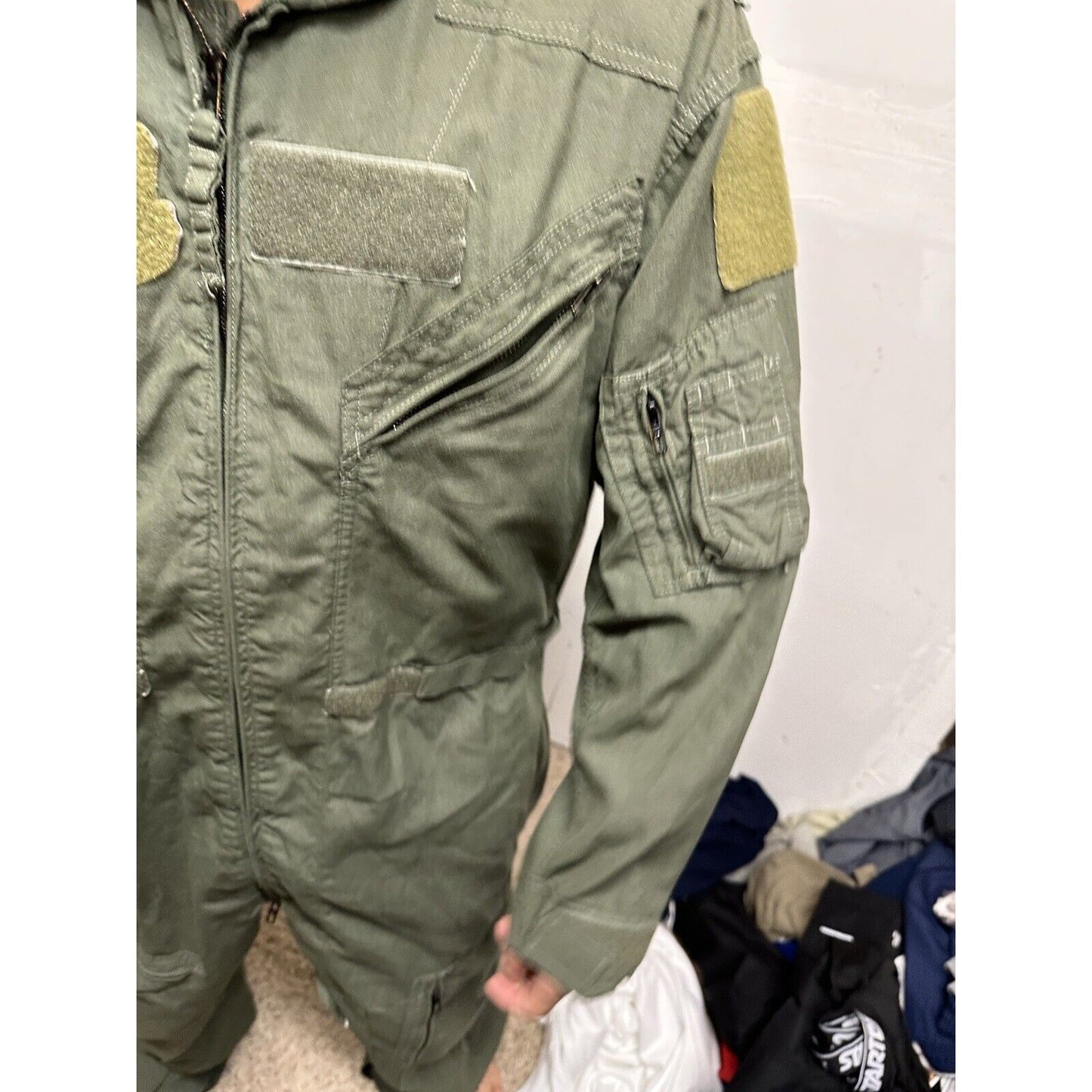 Men’s 42R Summer Fire Resistant USAF Military Uniform Flight Suit Major Rank