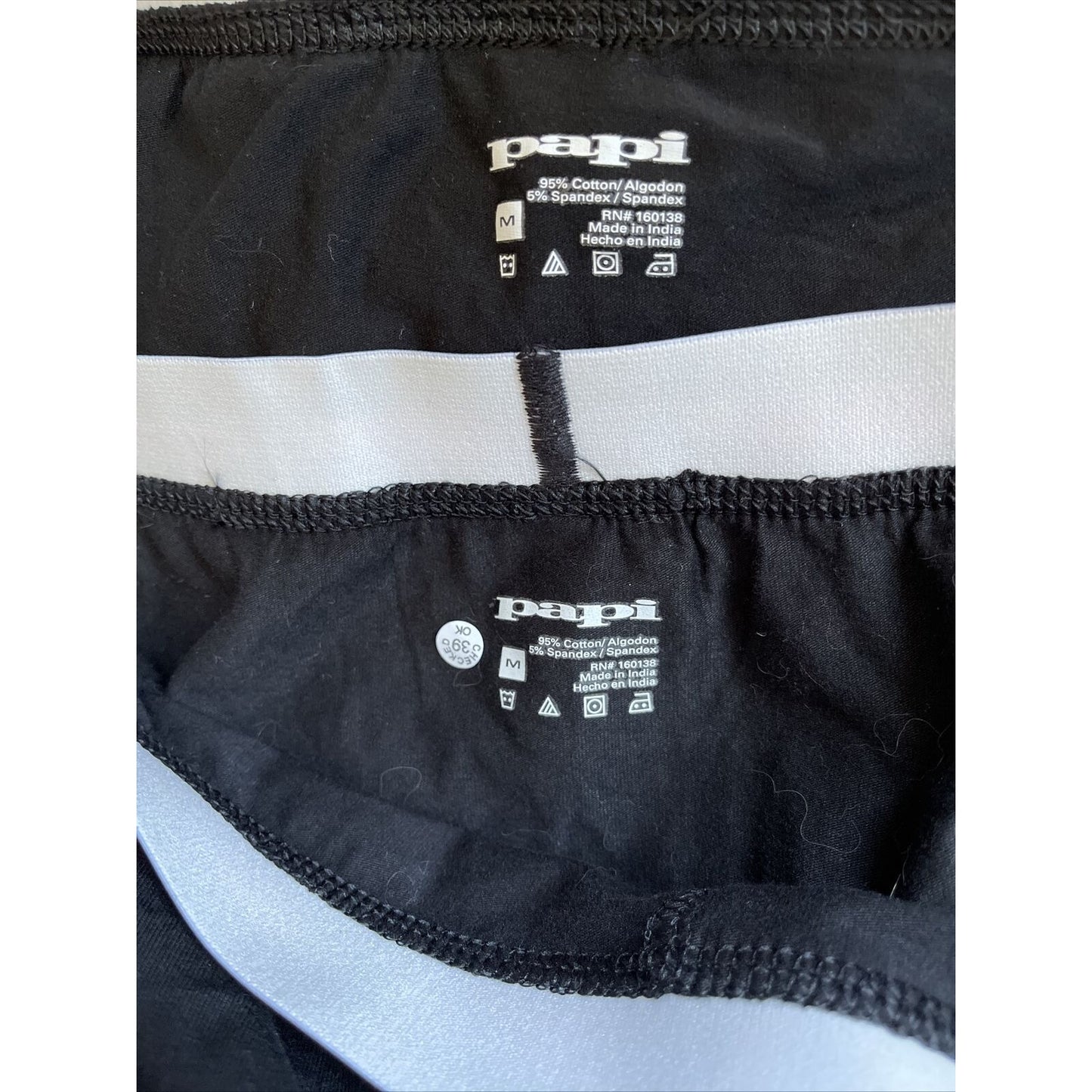men's papi black international band boxer briefs medium New And Never Worn