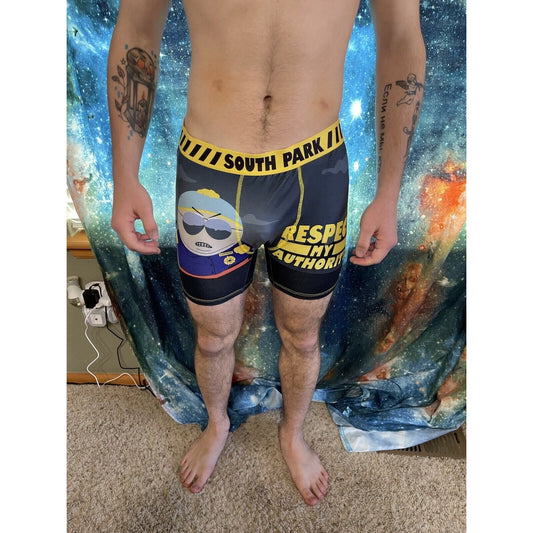 men's eric cartman south park autoritay compression shorts xl New And Unworn