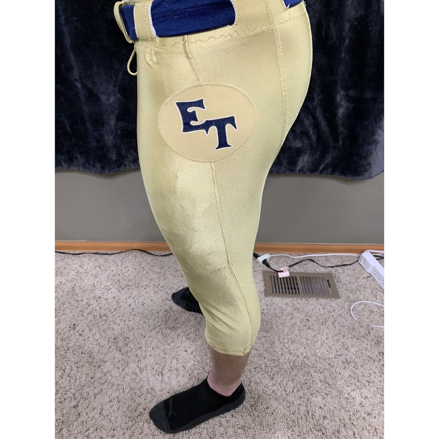 “ET” Football Pants Gold Russell Athletic Size 36