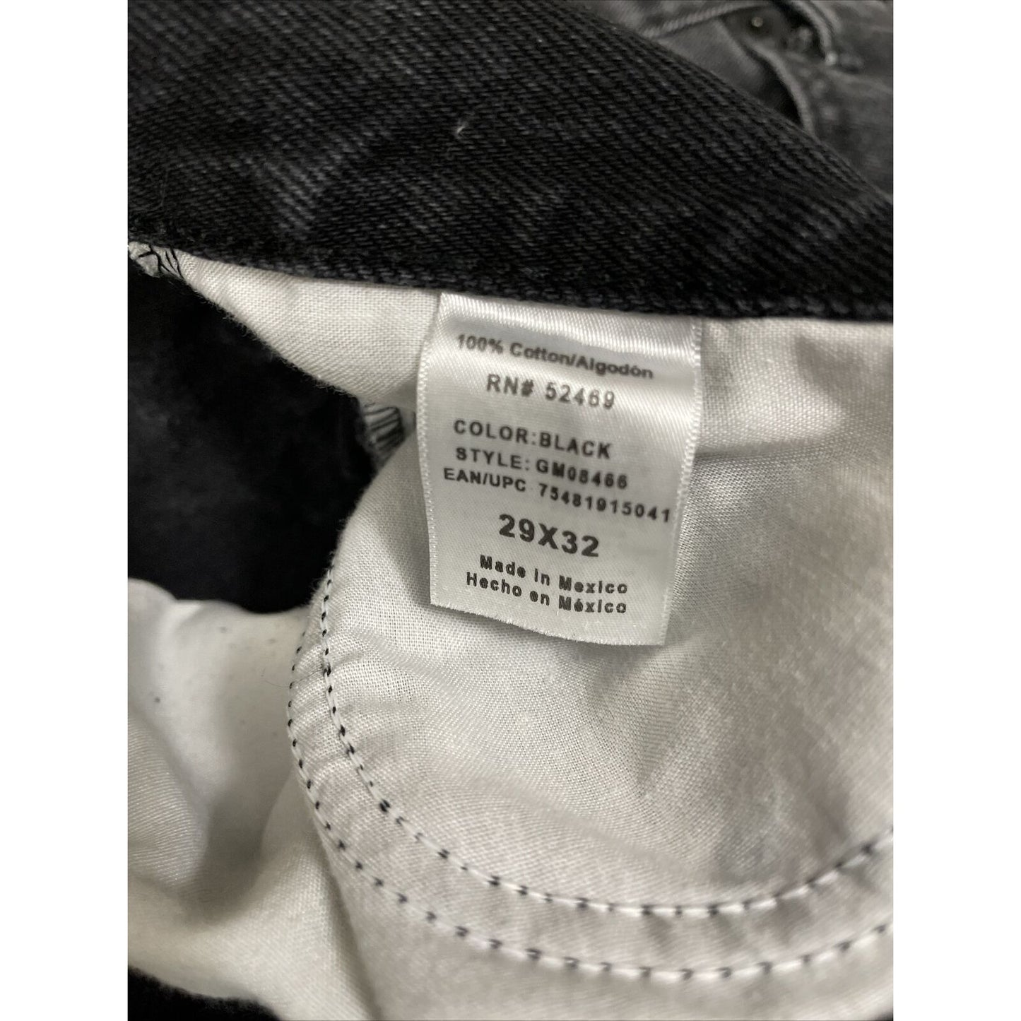 Men’s George Regular Fit Jeans Black 29X32