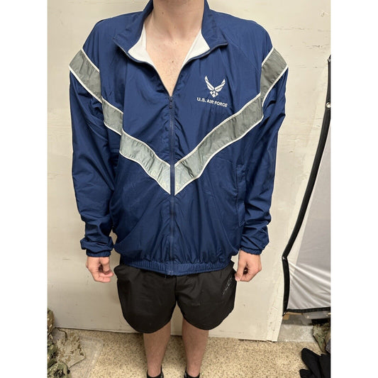 Men’s Medium Long Us Air Force Improved Pt Uniform Top Jacket Full Zip