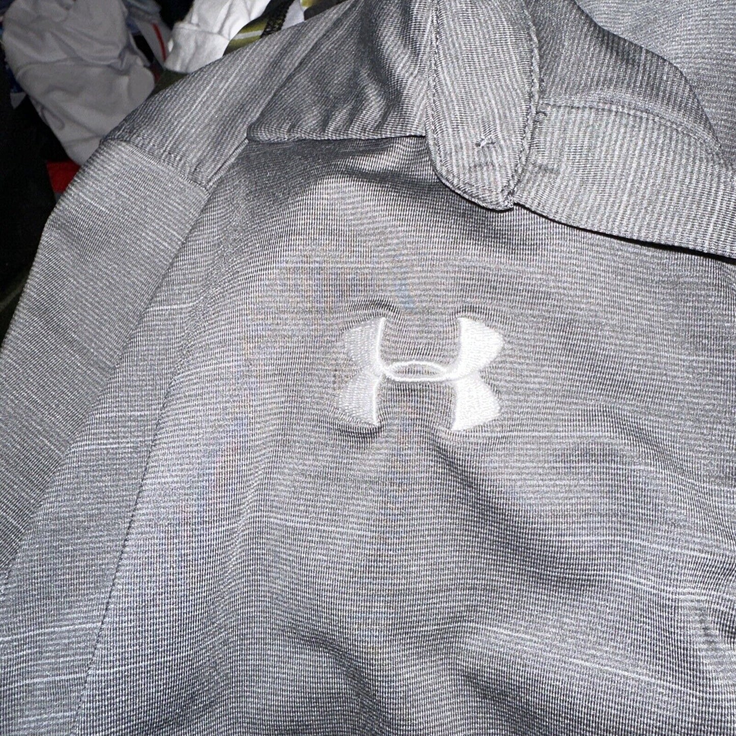 Men’s Gray Vista Ridge High School Under Armour Loose Large Polo Shirt