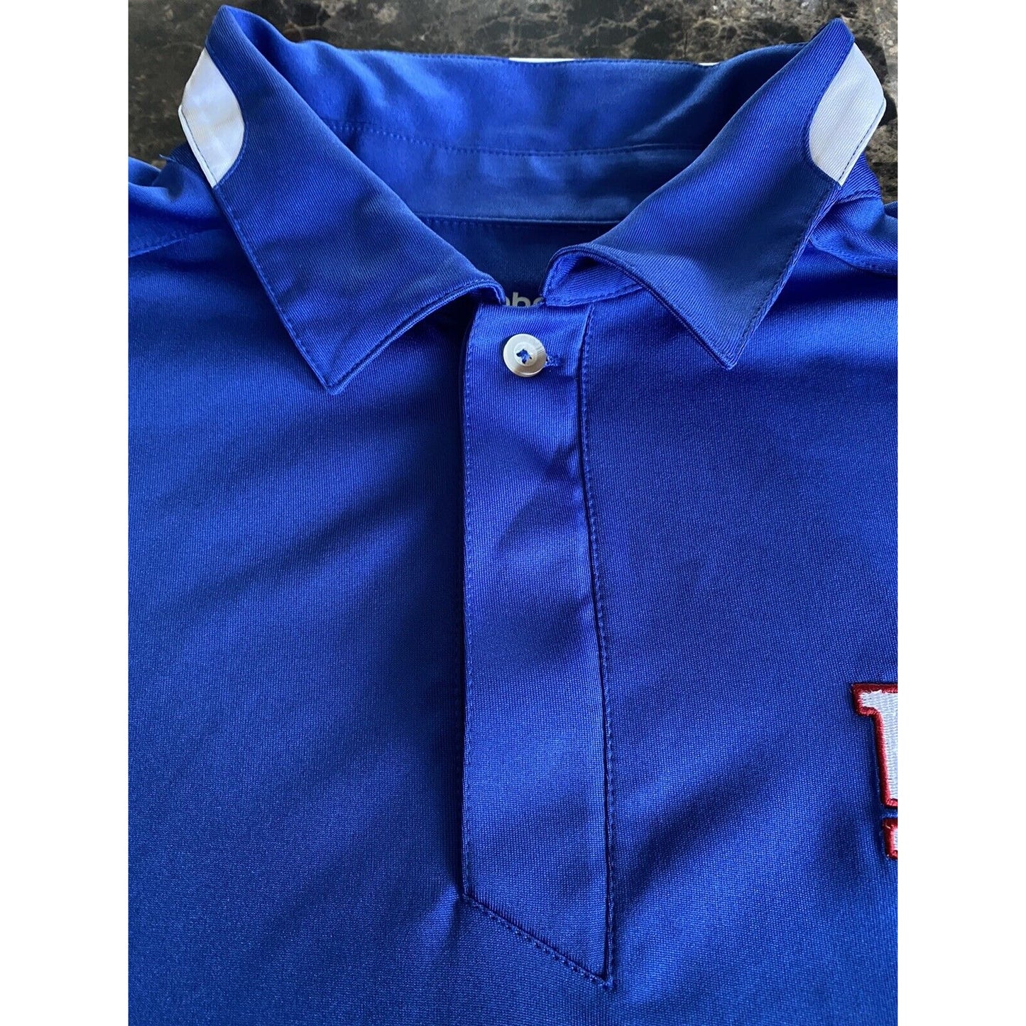 NEW YORK NY GIANTS NFL Reebok Men’s Large Polyester Polo Shirt