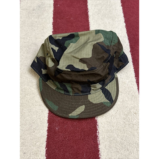military cap hat cover BDU battle dress uniform camo 7 1/2