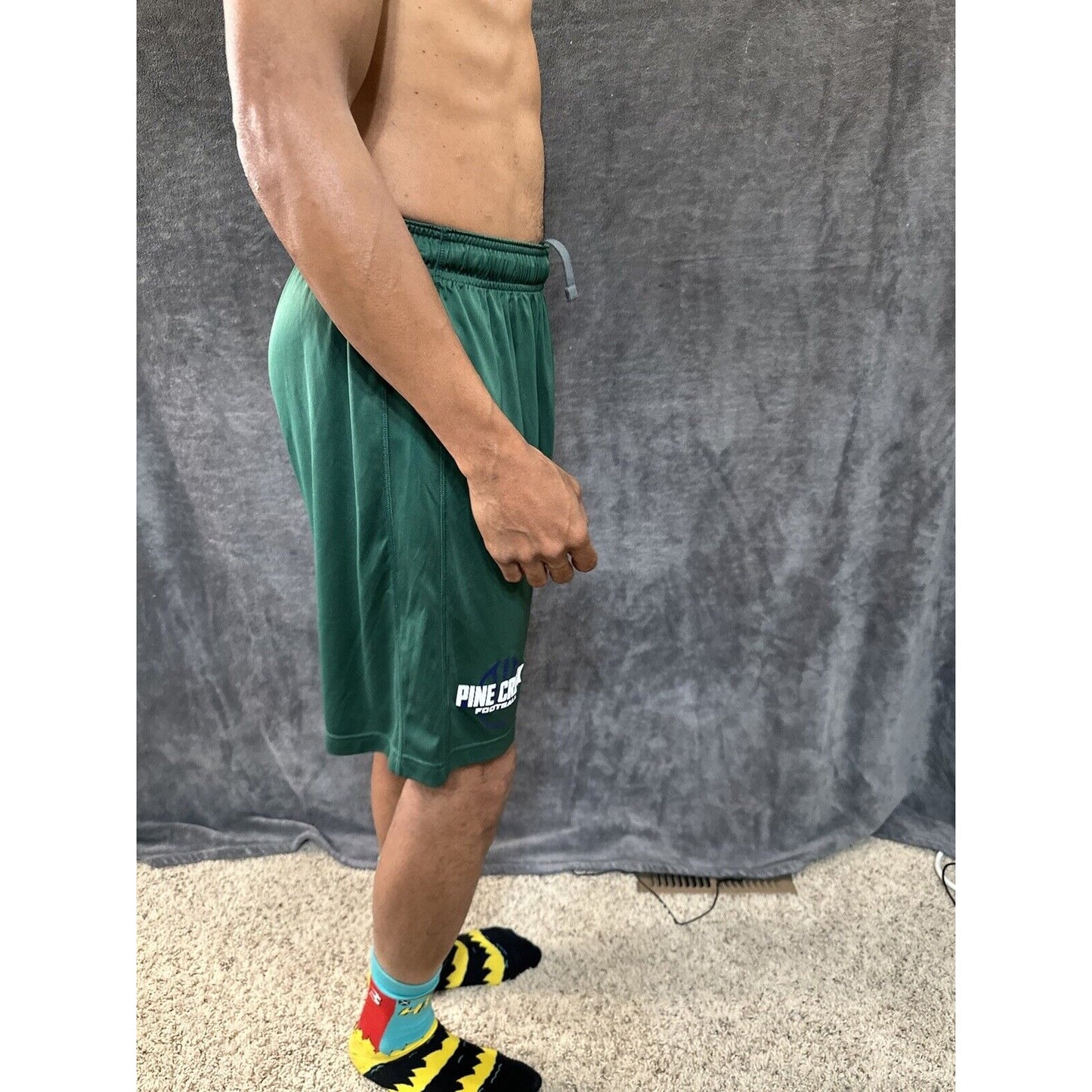 Men’s Green Nike Pine Creek High School Football Athletic Shorts Size Large