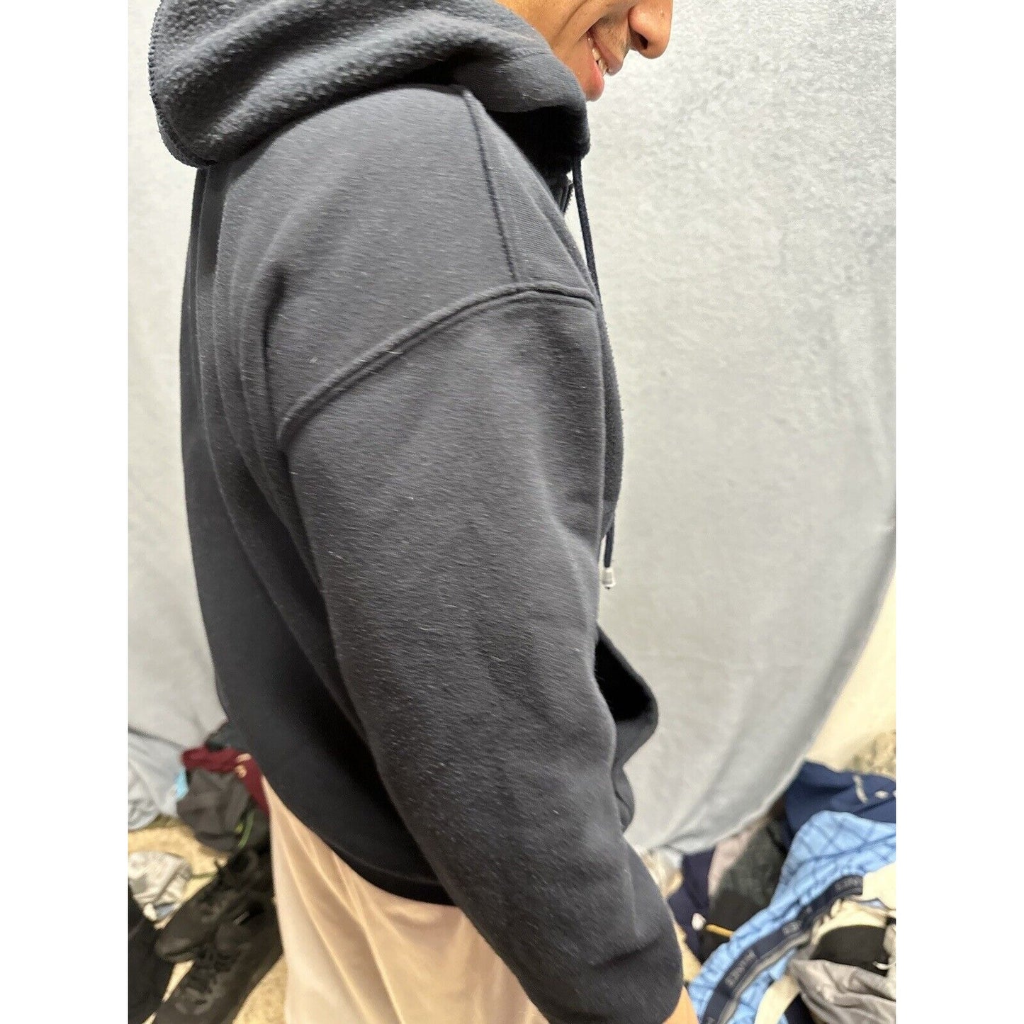 Men’s Dark Blue Full Zip Hoodie Las Vegas Medium DC Classic Polyester