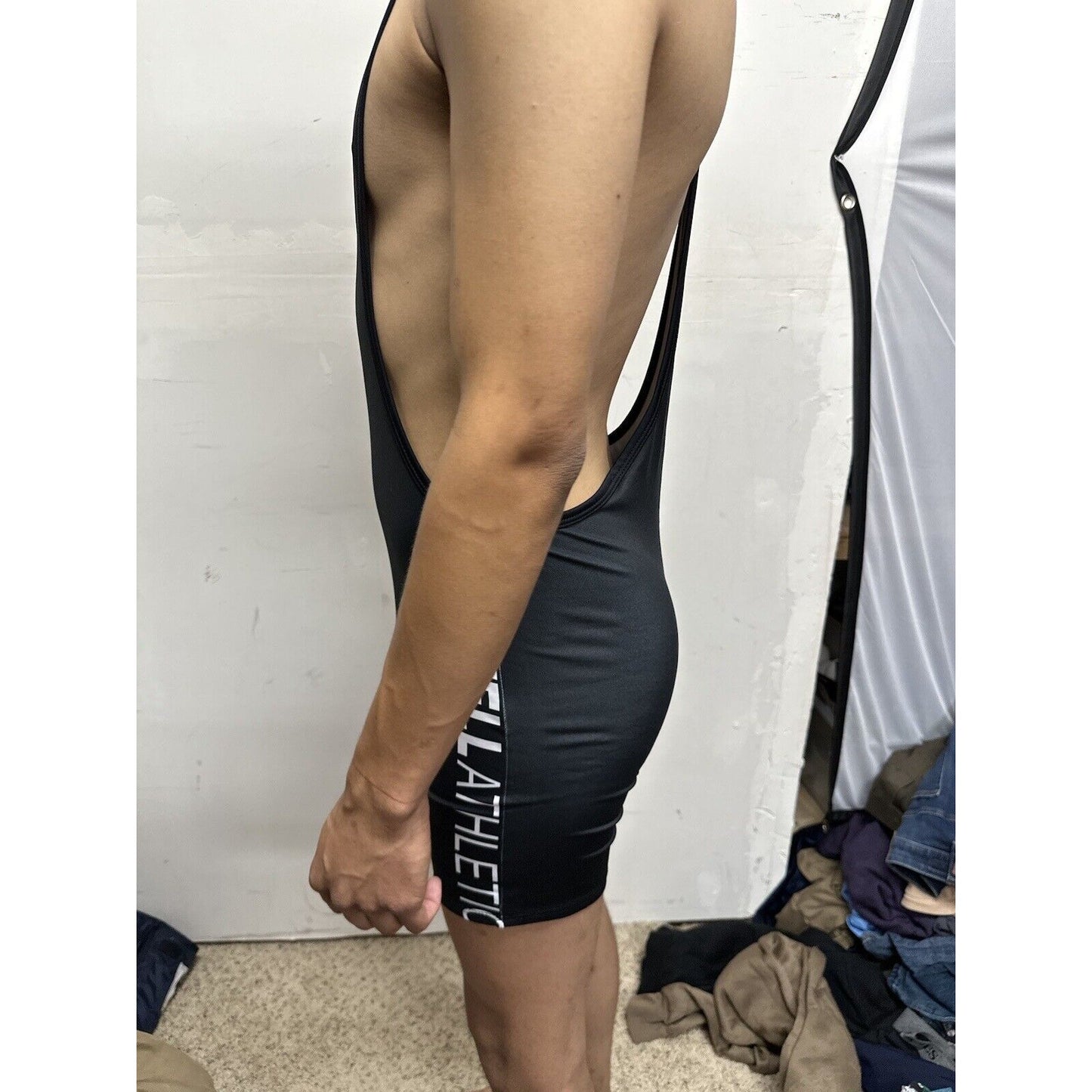 Men’s Tauwell Size Medium Wrestling Singlet Black