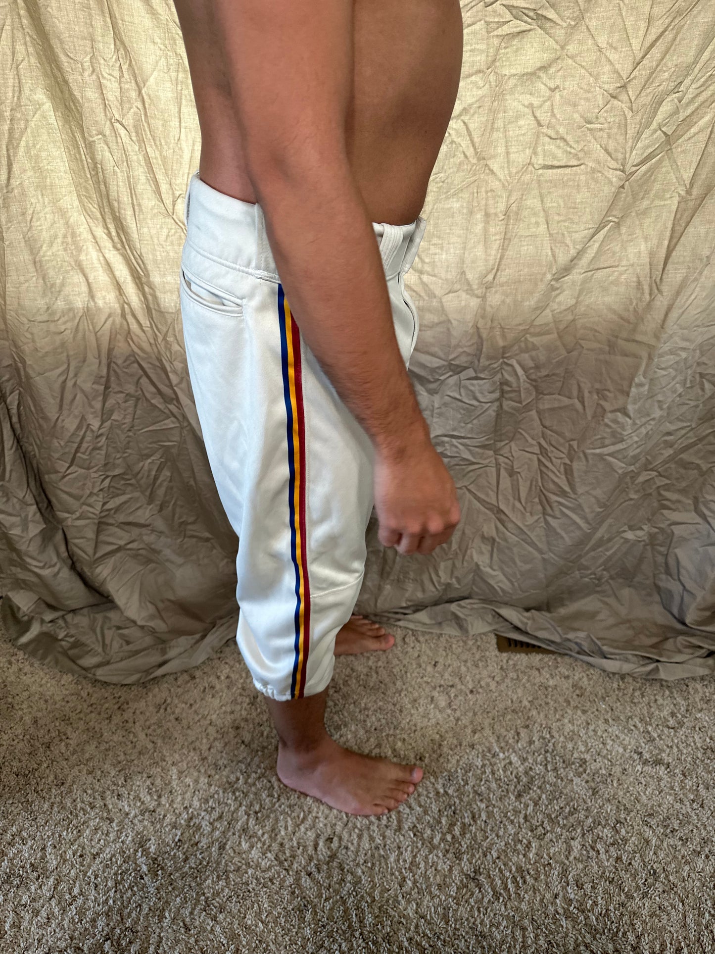 Men’s prolook size 34 white baseball pants