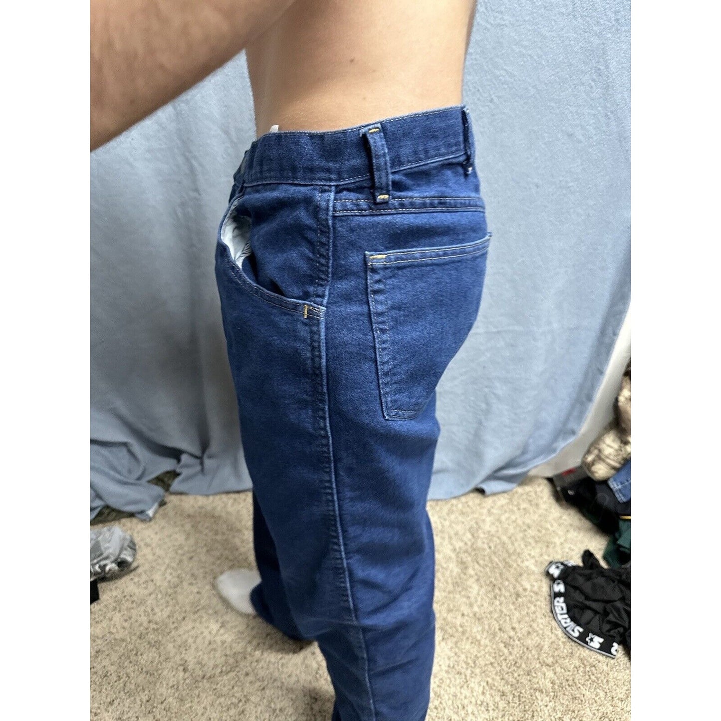 Men’s Wrangler Regular Fit 34 X 32 Blue Jeans
