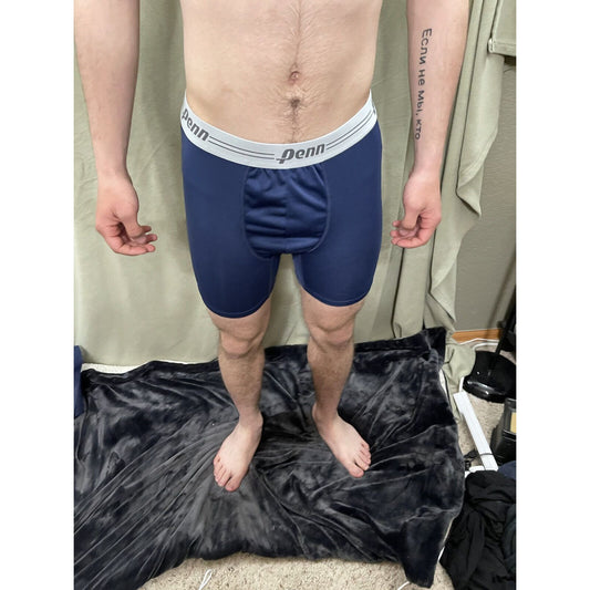 Men’s Navy Blue Penn Compression Shorts Medium 10% Spandex