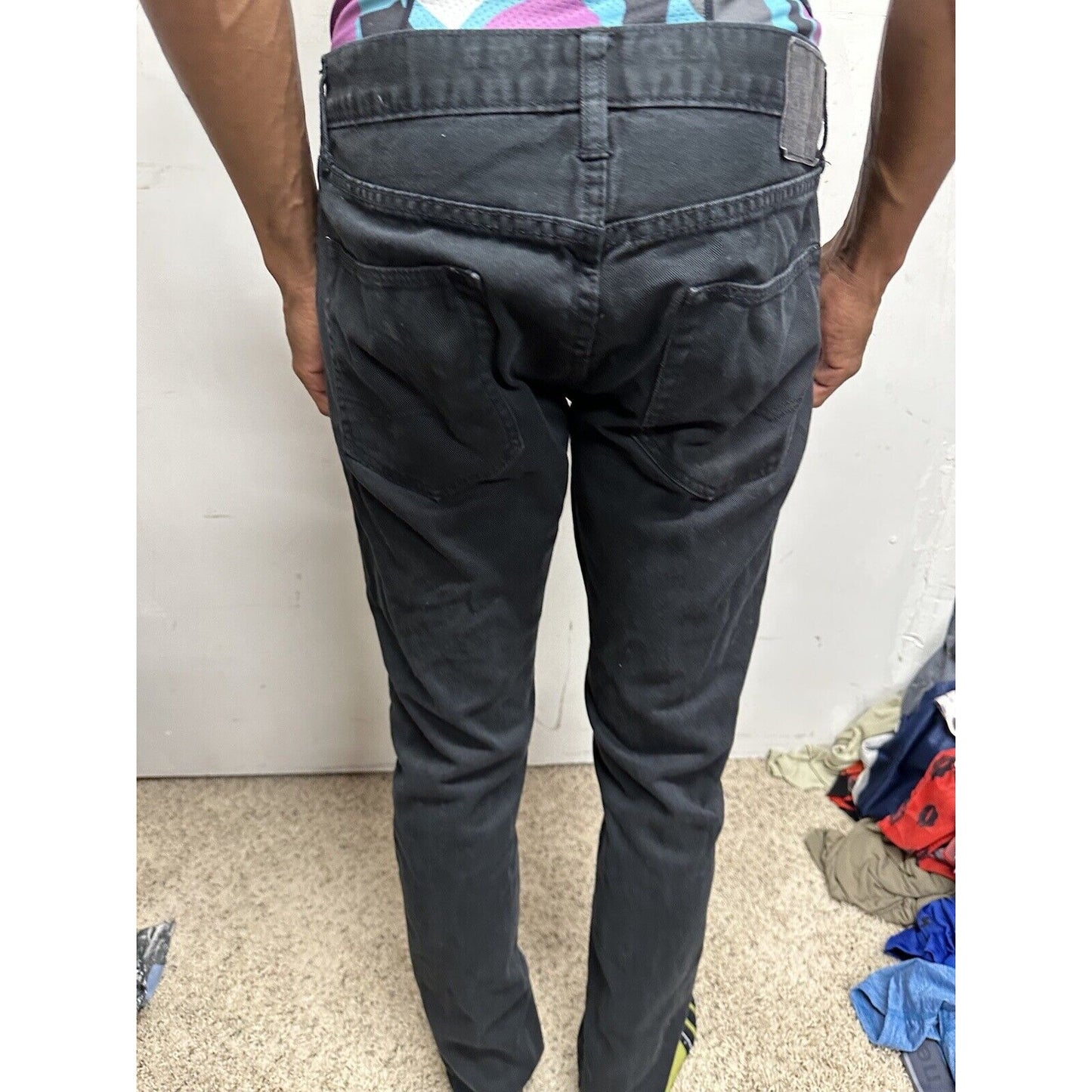 Men’s Black 30 X 34 American Eagle Slim Straight Jeans