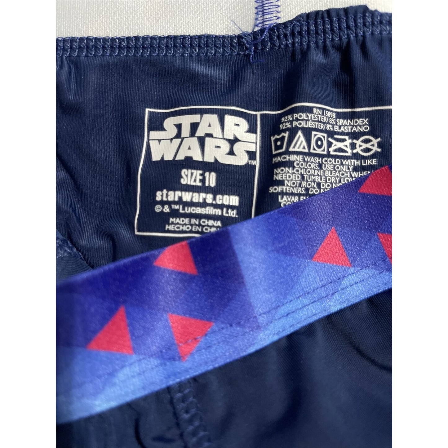 Boy’s Size 10 Dark Side Star Wars Compression Shorts Dark Blue