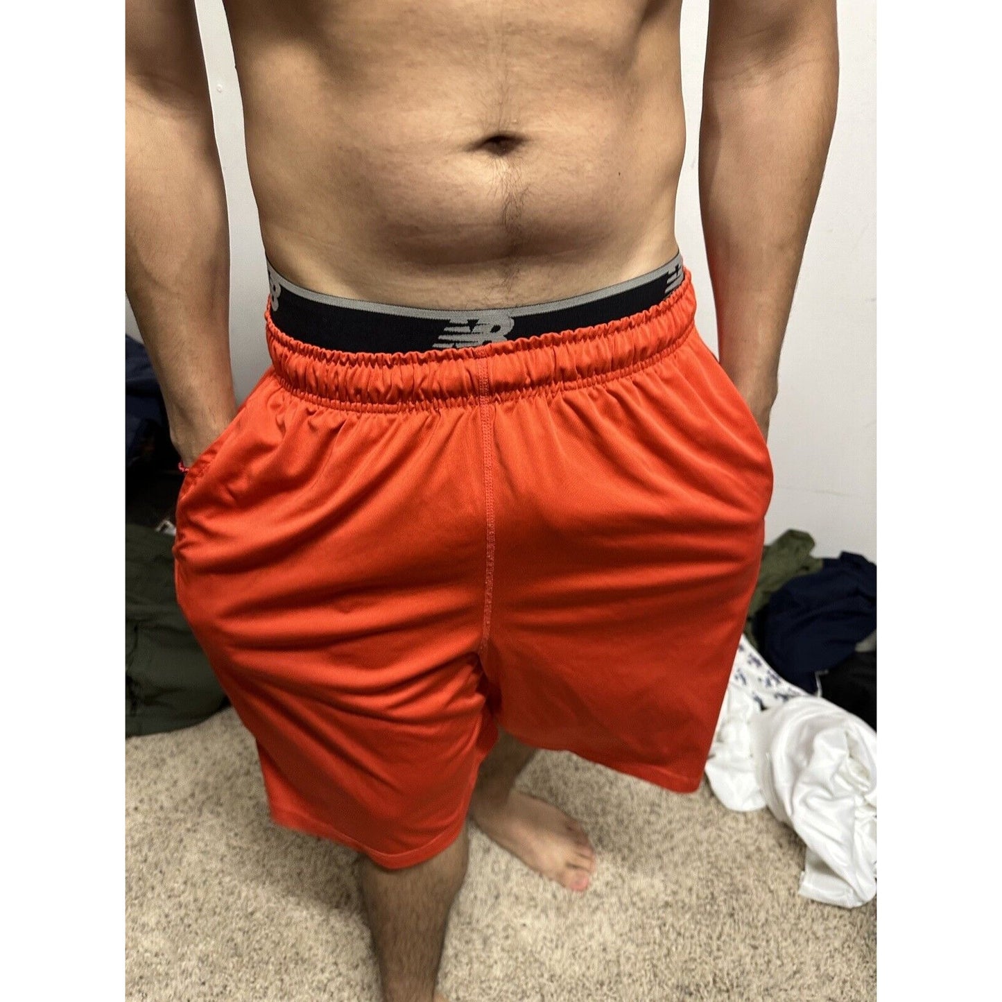 Men’s Red Nike Large Dri-fit With Pockets Athletic Shorts
