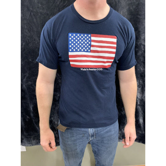 Made in America 2015 American Flag Short Sleeve t-shirt Red Size 2XL Made in USA
