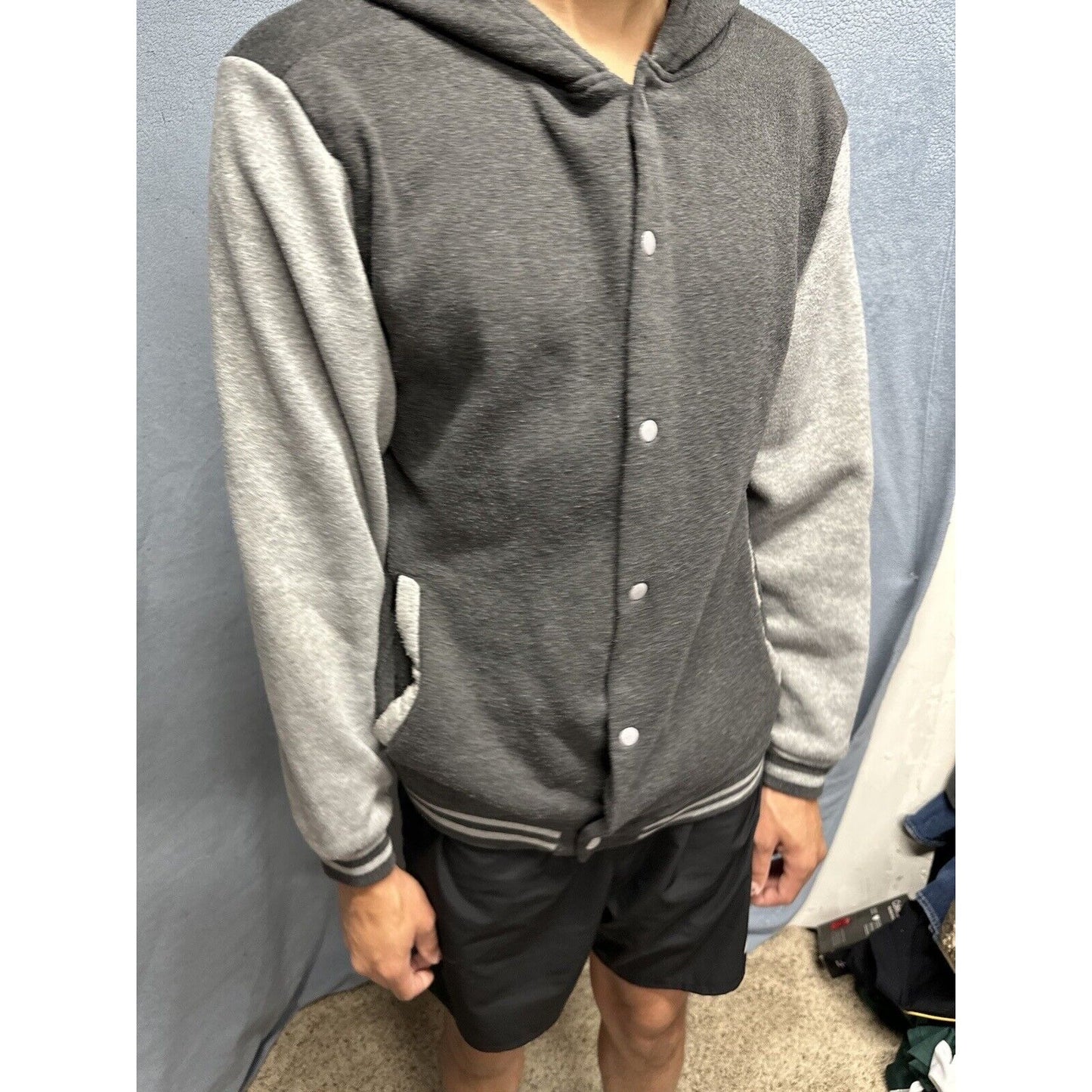 Men’s ROK Premium Quality Medium 2 Toned Snap Up Jacket