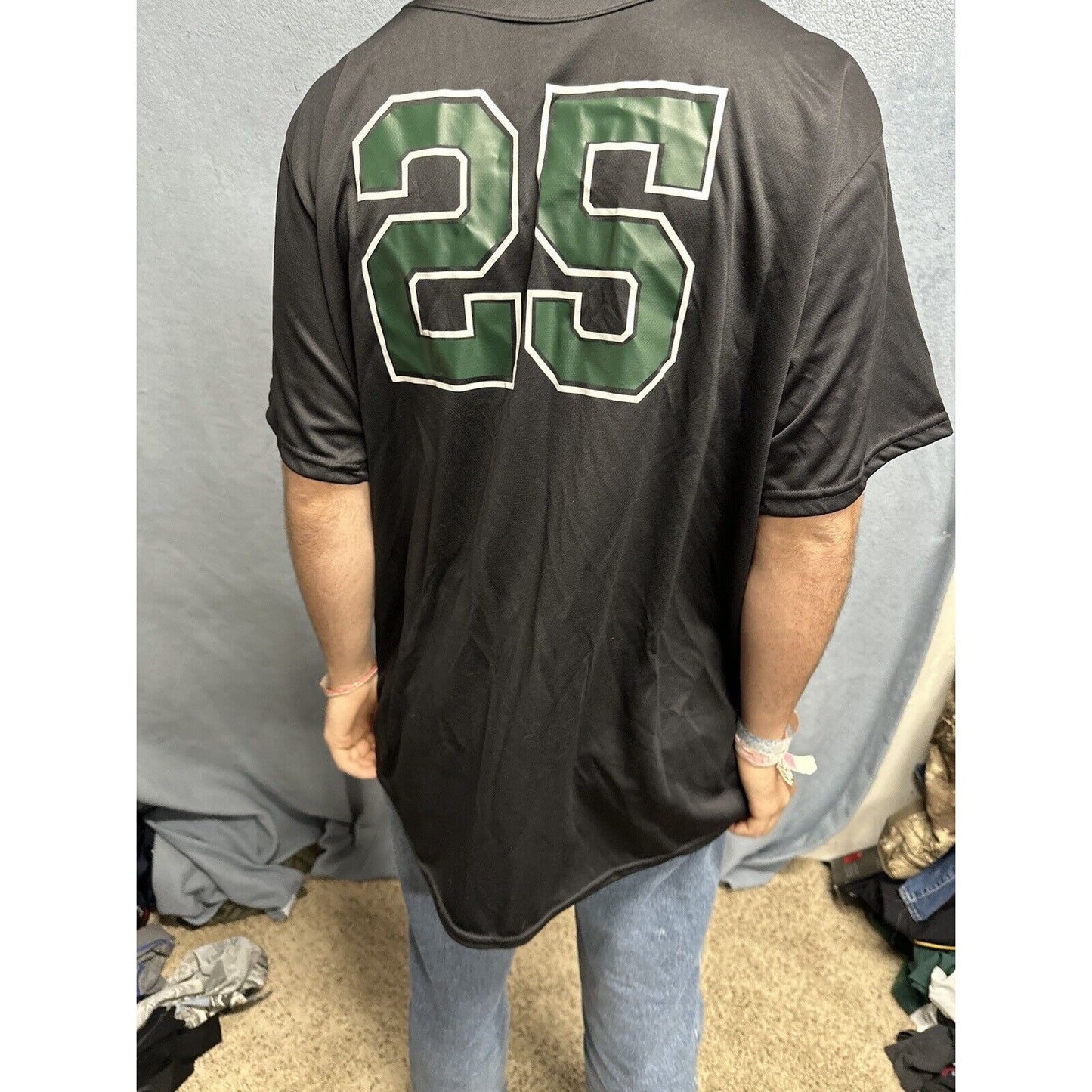 Men’s Augusta Sportswear Black Large Eagles Baseball Jersey