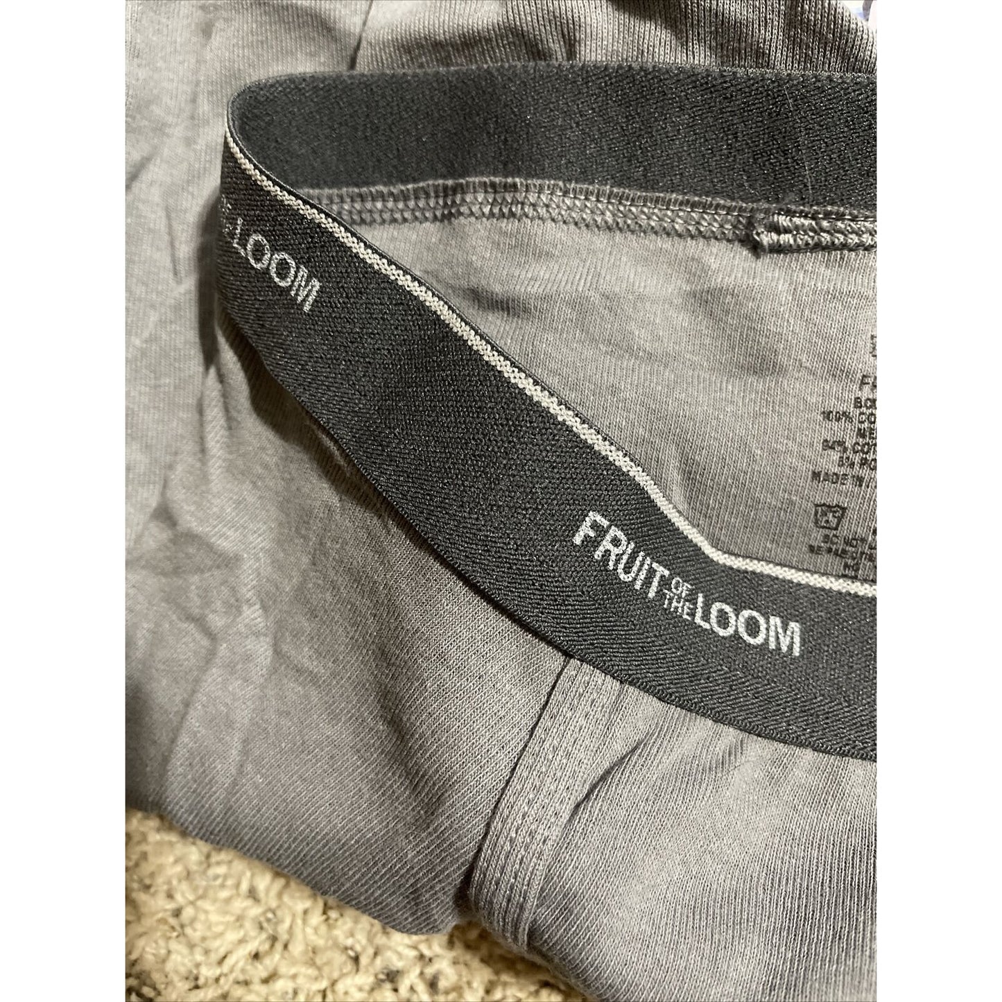 Fruit of the Loom Men's Boxer Briefs -gray- Size Medium