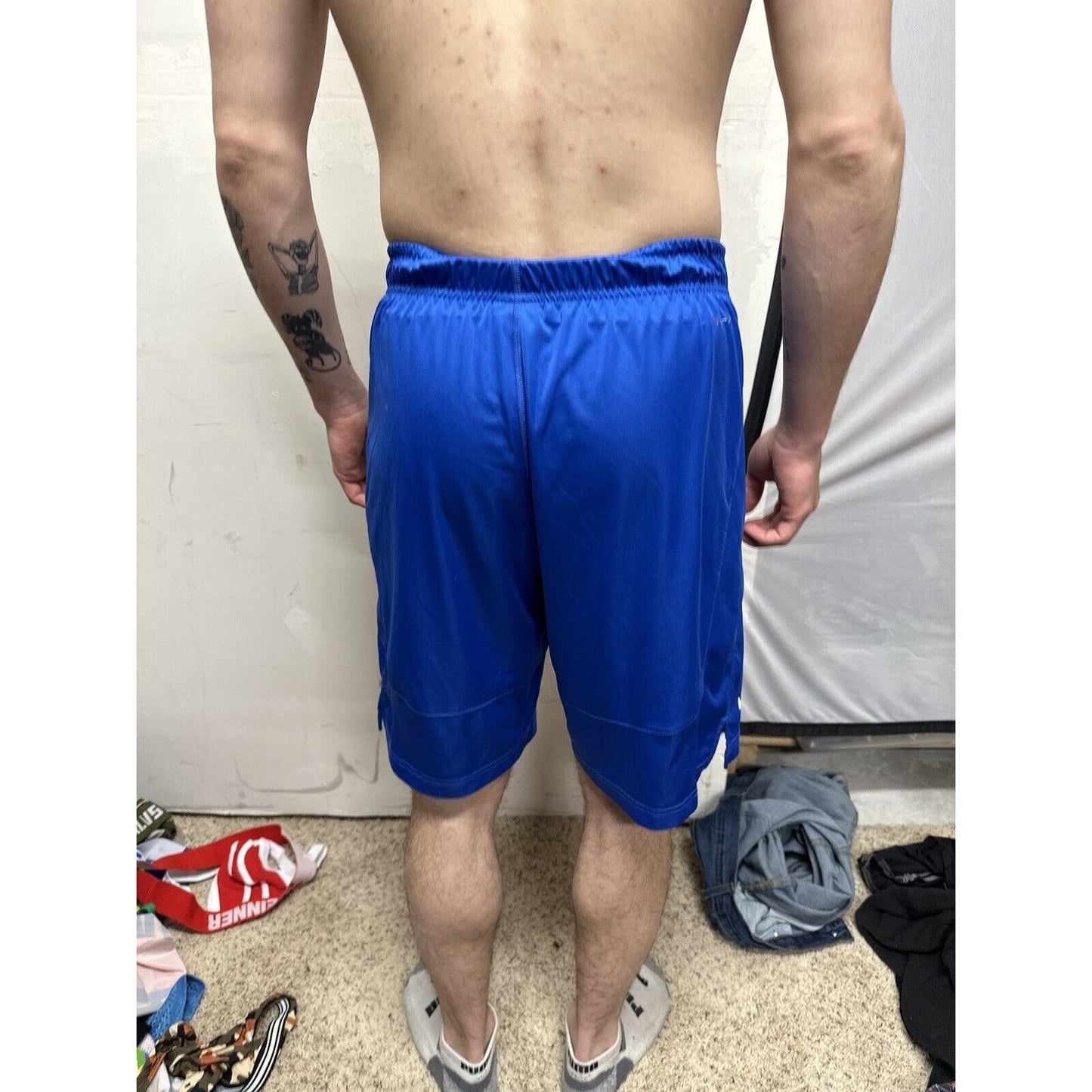 Men’s Air Force Blue Nike Dri Fit Small Workout Shorts